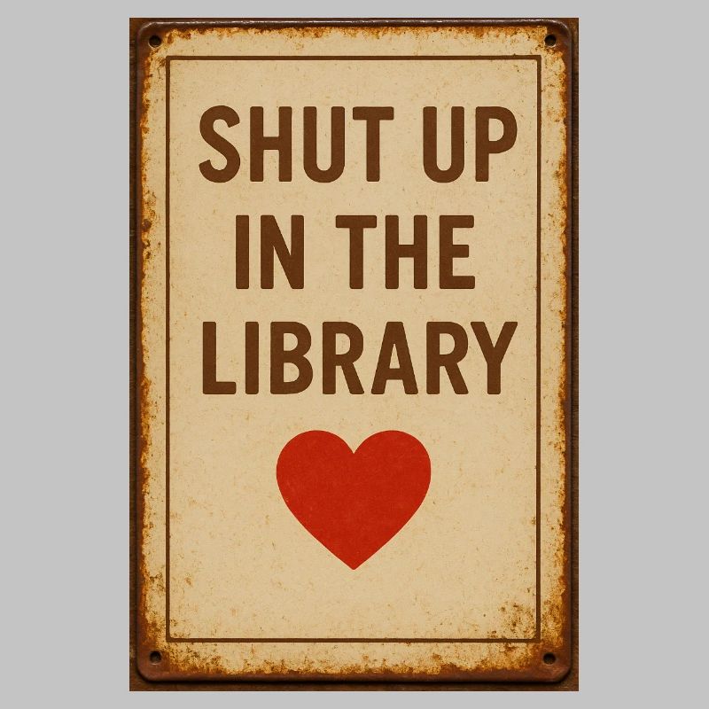 Be quiet in the library