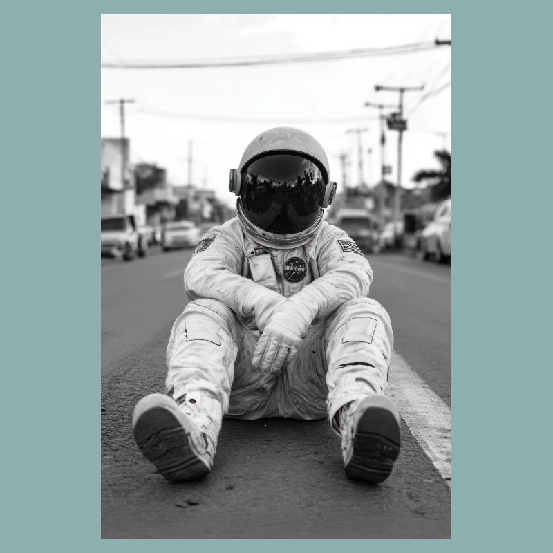 Verschollener Astronaut auf der Erde