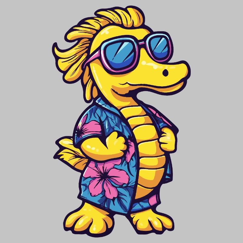 Vacances de bande dessinée d’hippocampe