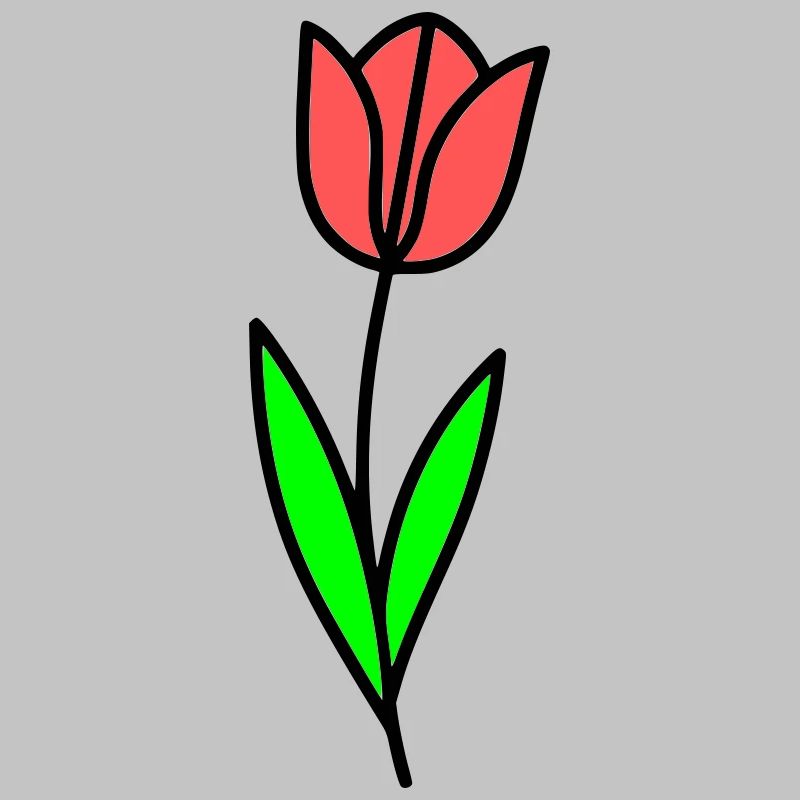 Tulpe Blume Blüte Comic