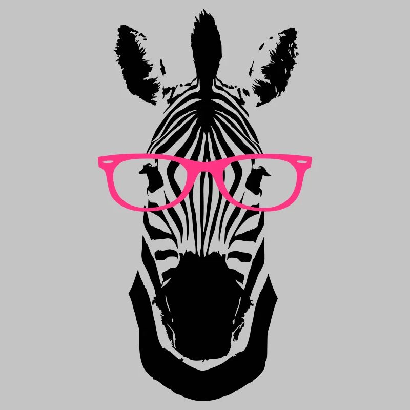 Zebra Brille Nerd