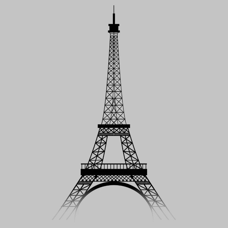 Tour Eiffel PARIS (black-transparence)