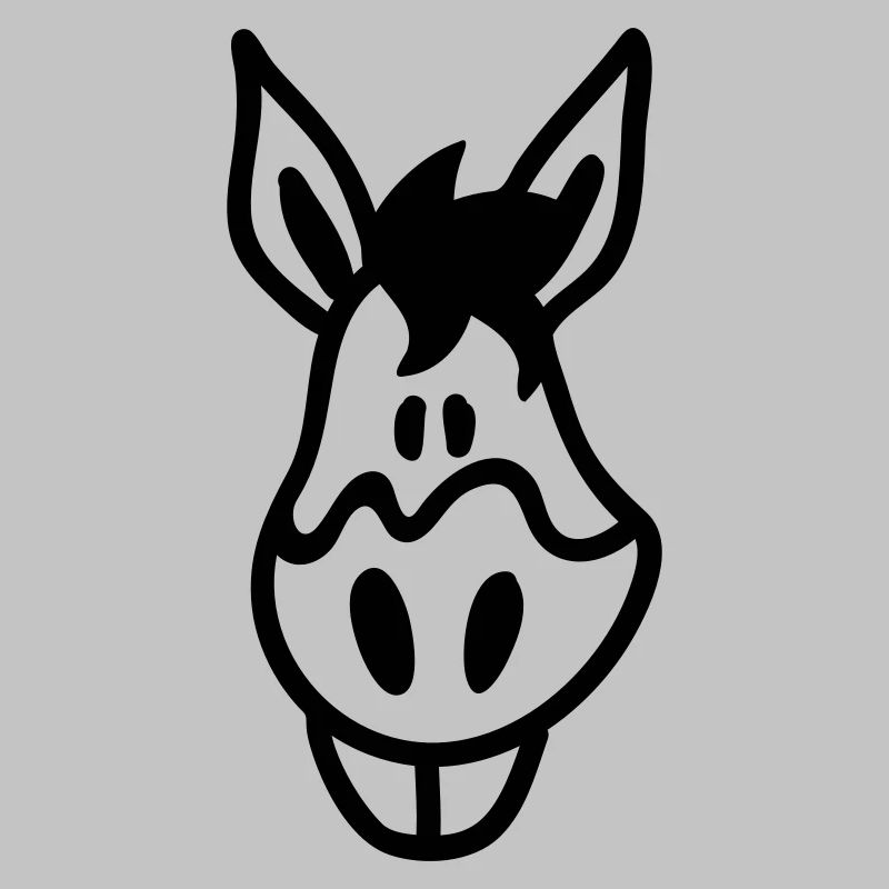 Crazy Donkey - head - Line