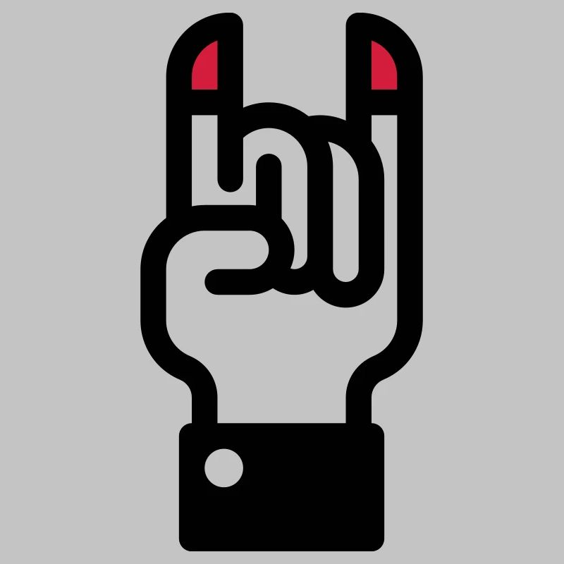 Signe des cornes du diable à la main / Horns main