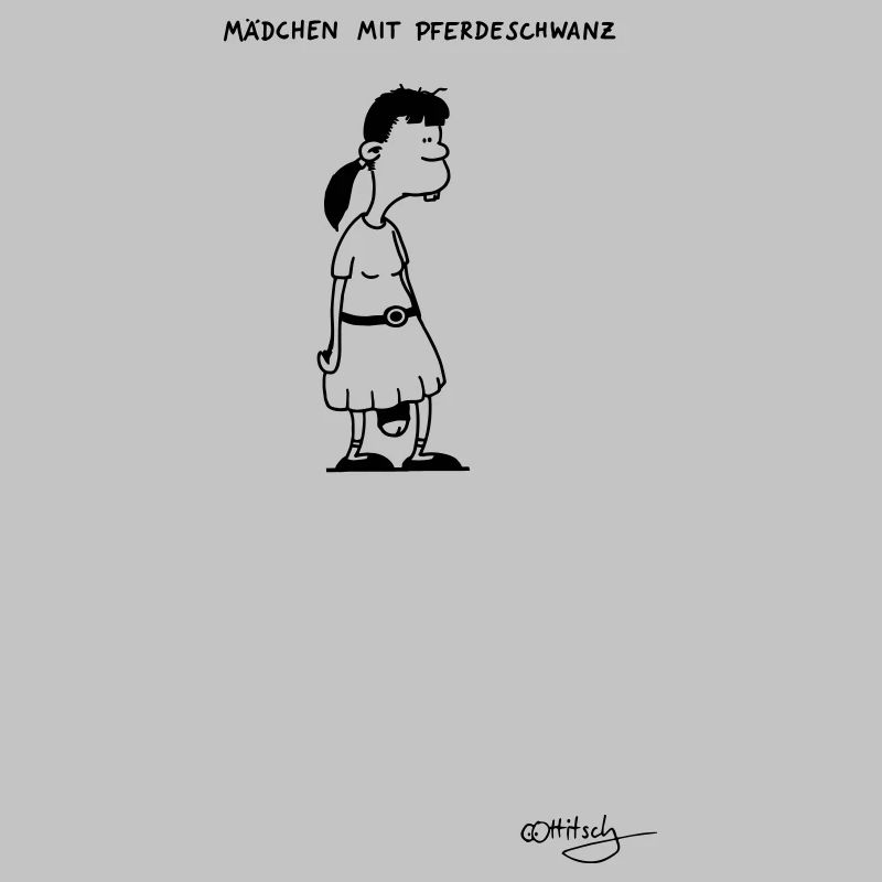 Mädchen mit Pferdeschwanz