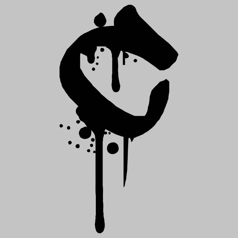 C graffiti gouttes aspersion de sang Farbklex