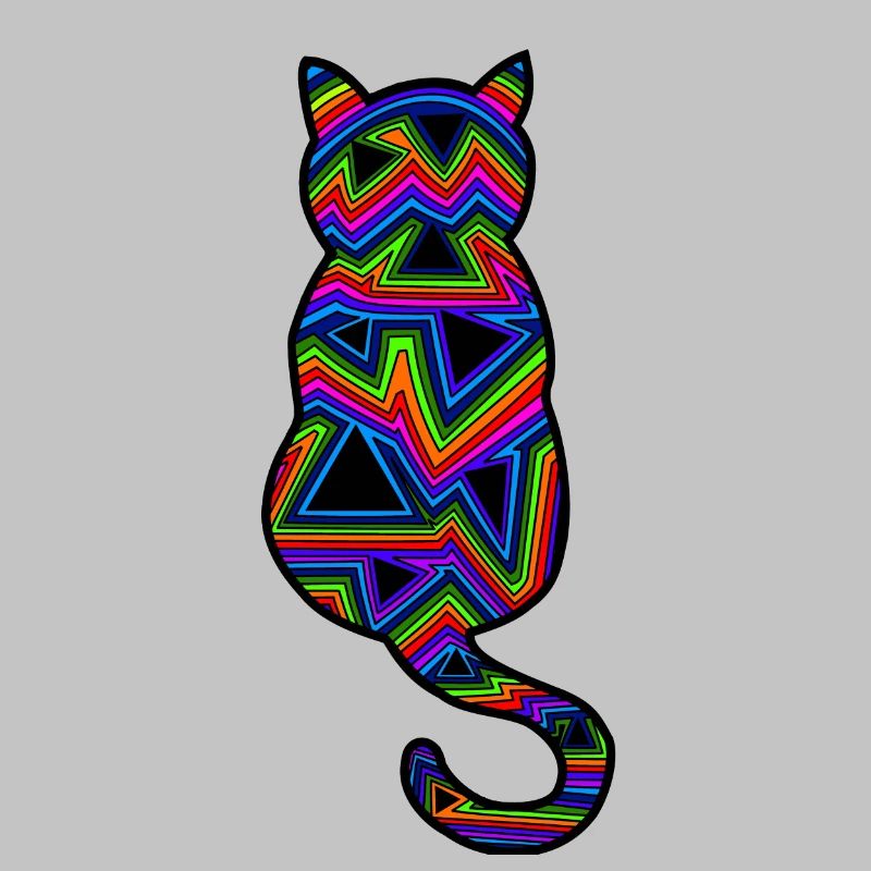 Psychedelische Katze