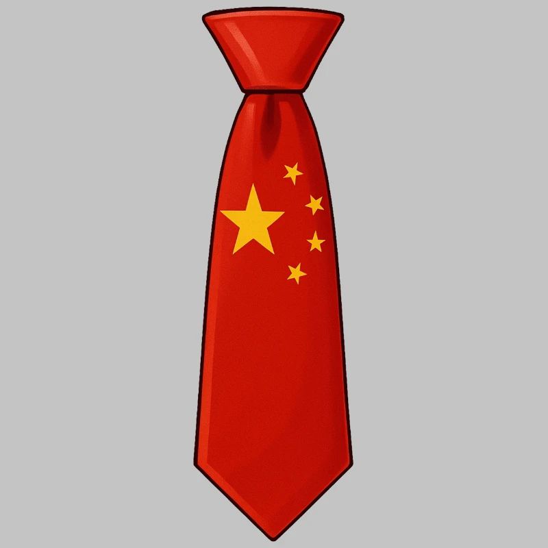 China-Krawatte – Flaggendesign