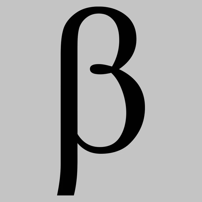 Beta griechischen Buchstaben