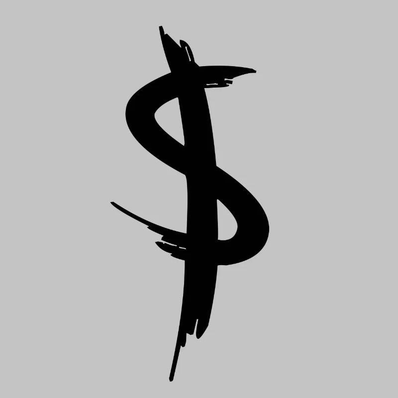 Signe de dollar Grafitti