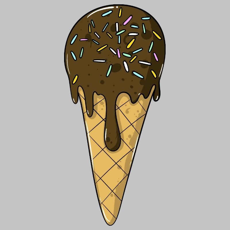 Eis | Schoko Eiscreme mit Streusel | Icecream