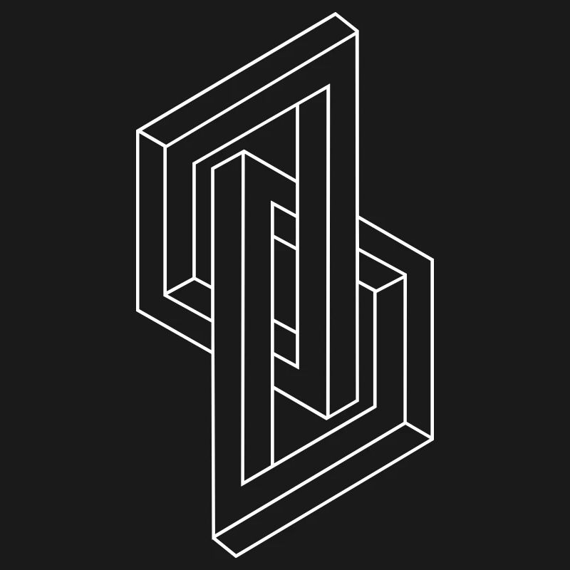 Optical Illusion - Impossible figure - Geometry