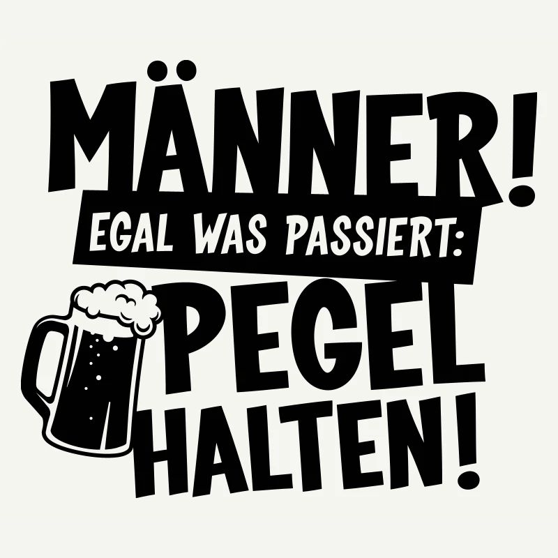 Männer Pegel halten Bier
