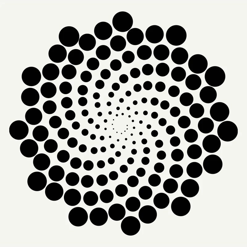 Spirale de point de tourbillon