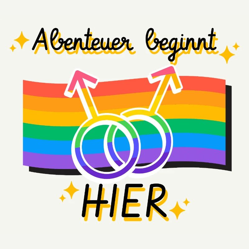 Vernetzte Pride Geschlechtsymbole
