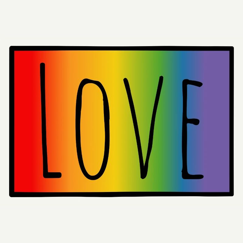 CSD Tshirt Regenbogen Love