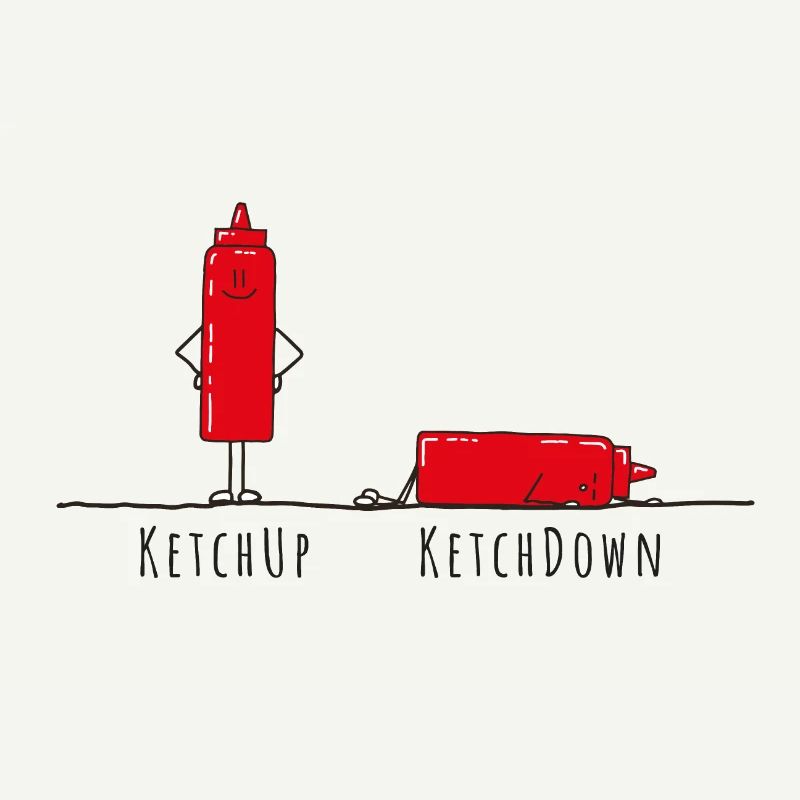 Ketchup - Ketchdown, jeu de mots