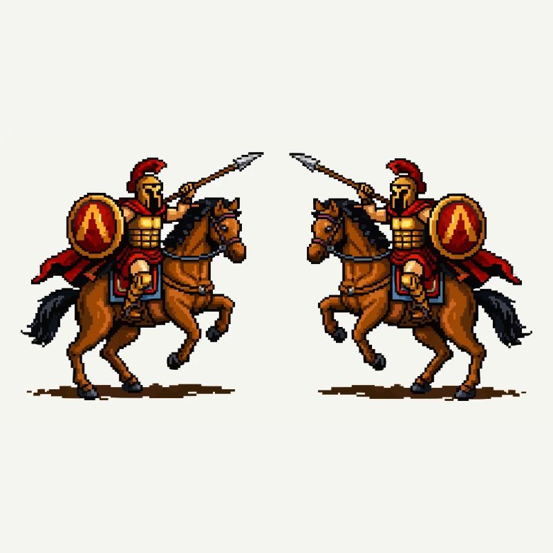 Duel équestre spartiate