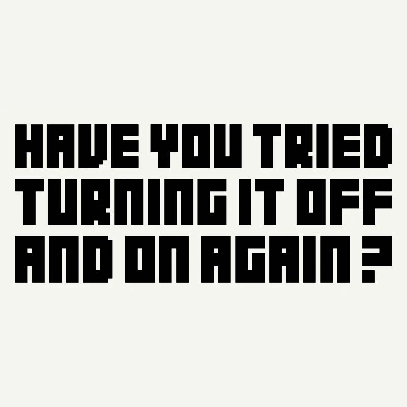 Turning It Off – Nerdiges Computer Statemen