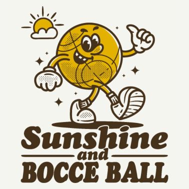 Sole E Bocce Palla Con Jack Bocci Gioco Bocce Bocce