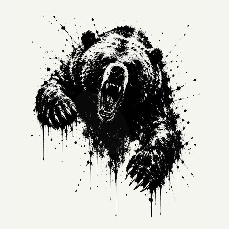Dark Bear Spritz Graffiti