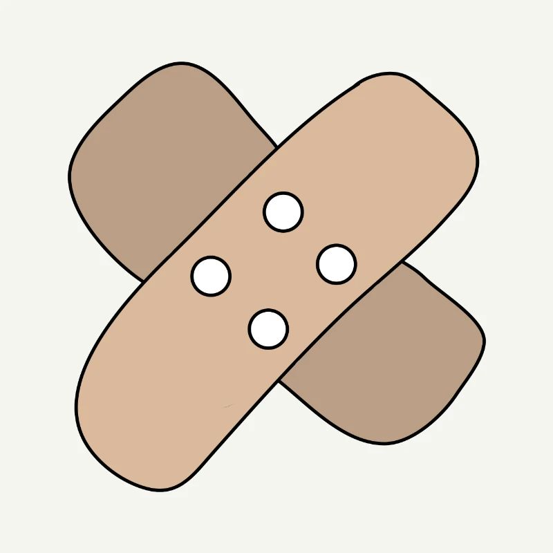 Patch, blessure, blessure, guérison, idée cadeau
