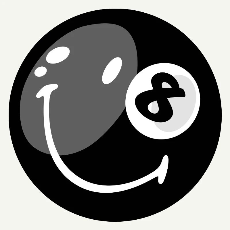 Smiley Pool Ball 8