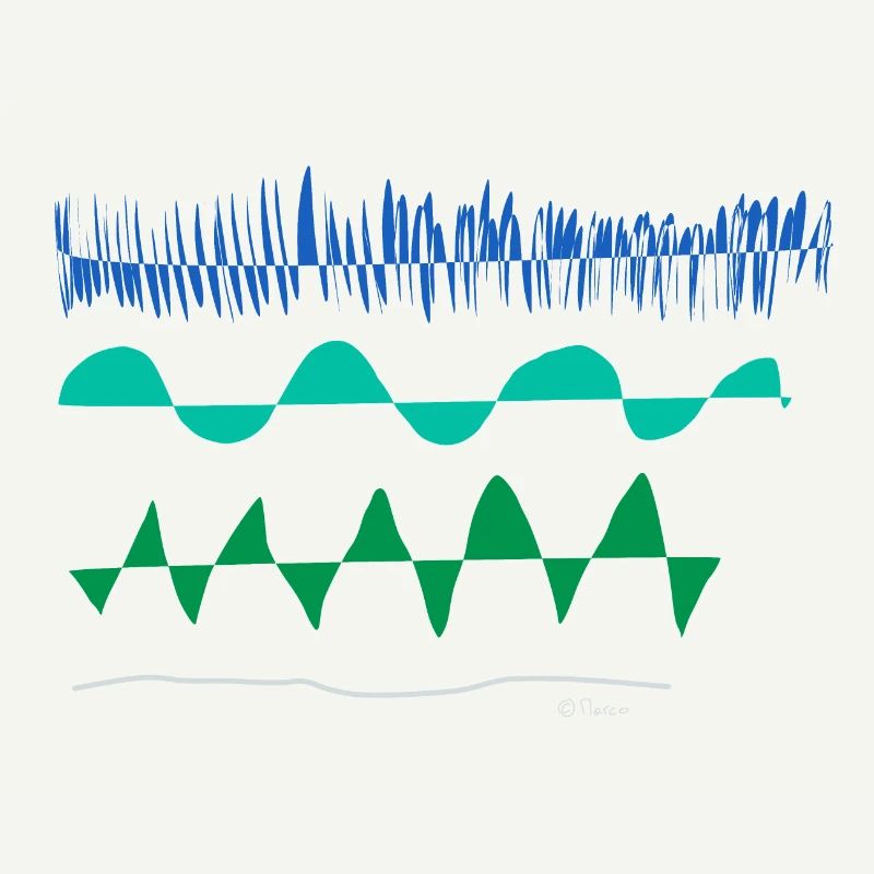 Dessin abstrait Rapide et lent
