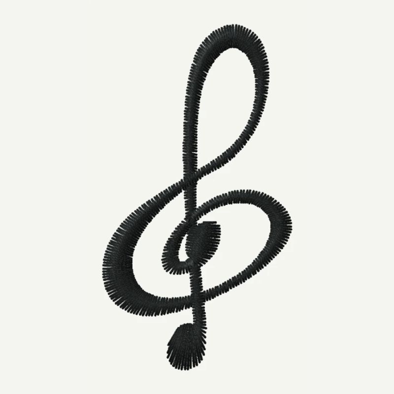 Note bestickt