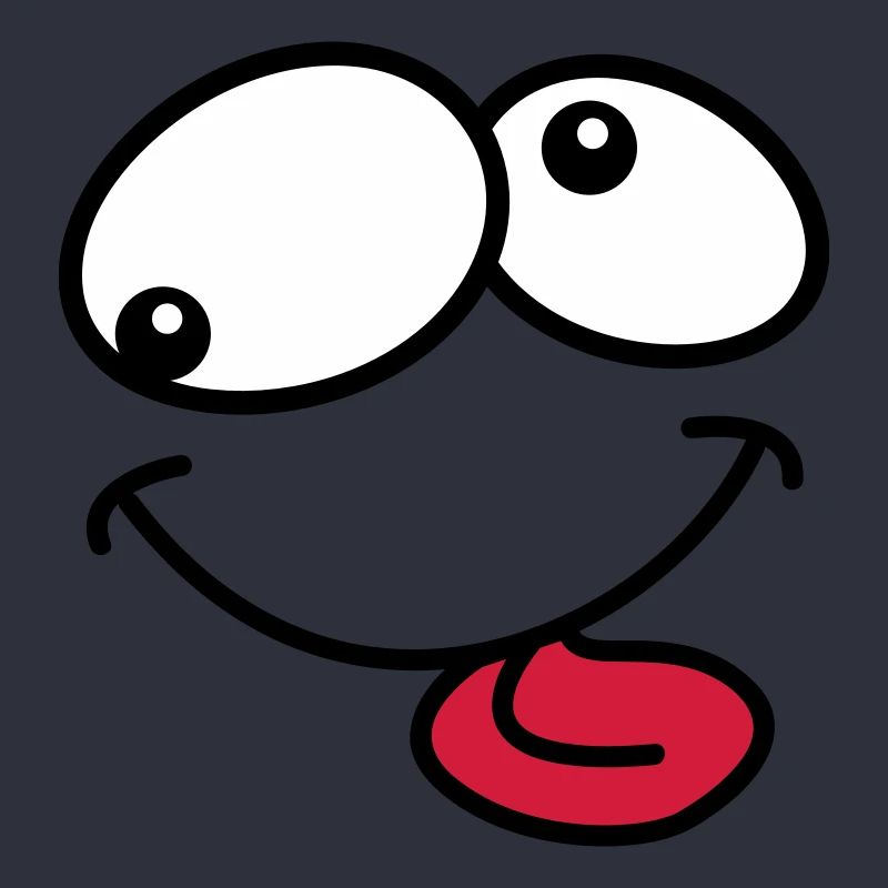 Stupide Crazy Grimace Comic Cartoon Face