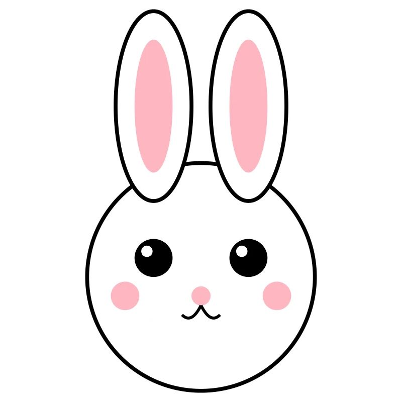 Conception de lapin abstrait coloré