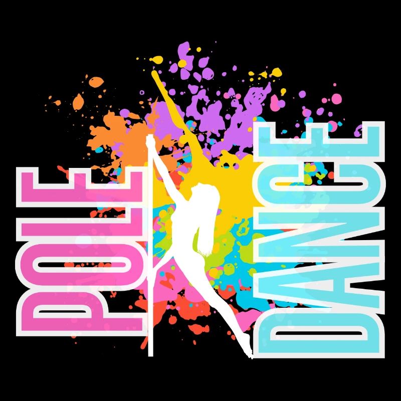 Pole Dance Splash Neon Colors