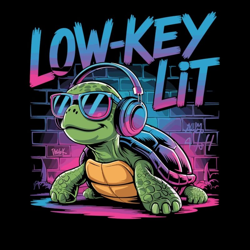 Low-Key Lit Turtle