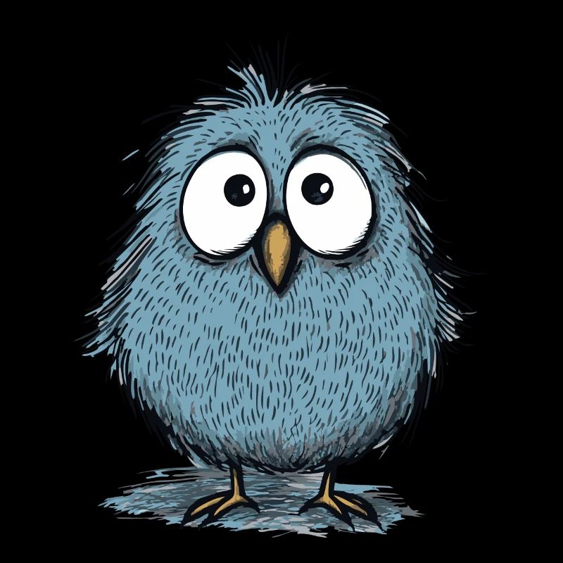 ein süßer lustiger Vogel