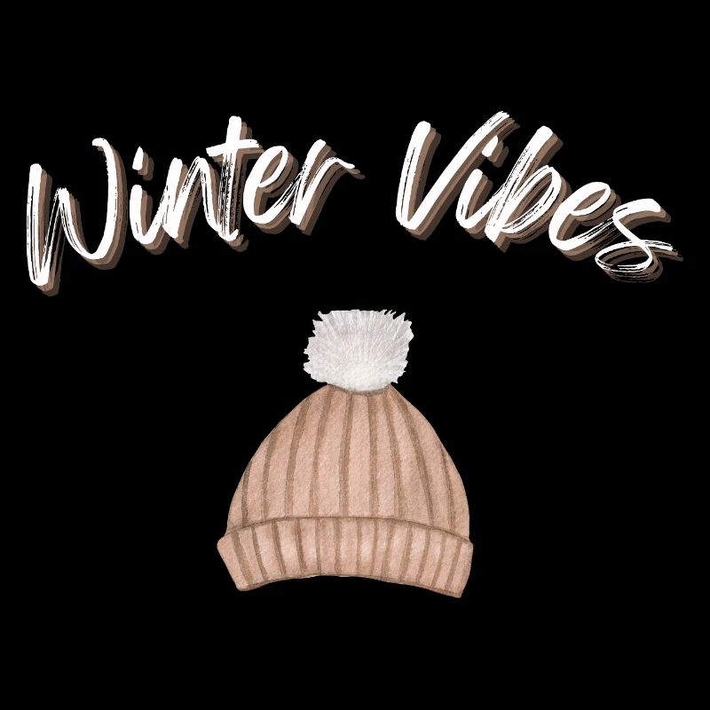 Winter Vibes Beanie Cap Winter Hat
