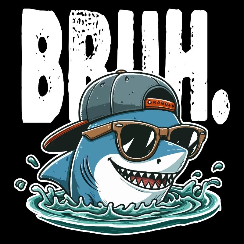 Requin swag surfeur Bruh