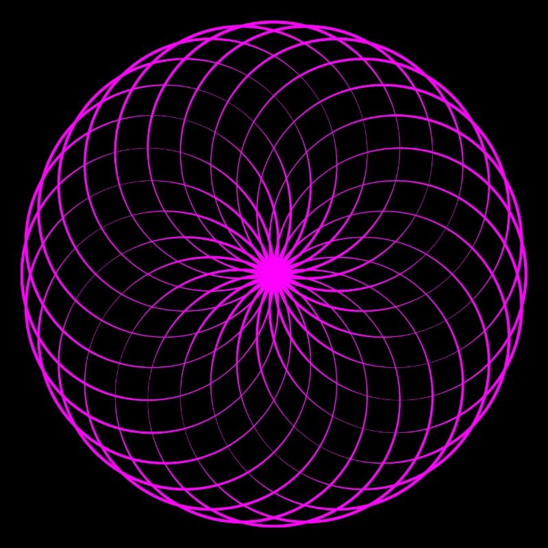 Neonspirale Netz Torus
