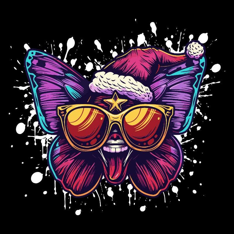 Papillon Noël Drôle