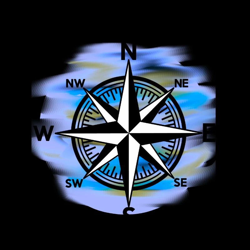 Wind rose compass maritime seafaring