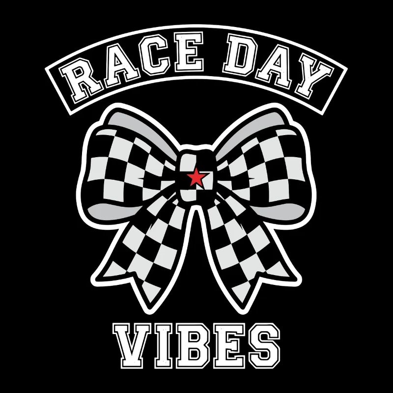 Race Day Vibes Plaid Bow