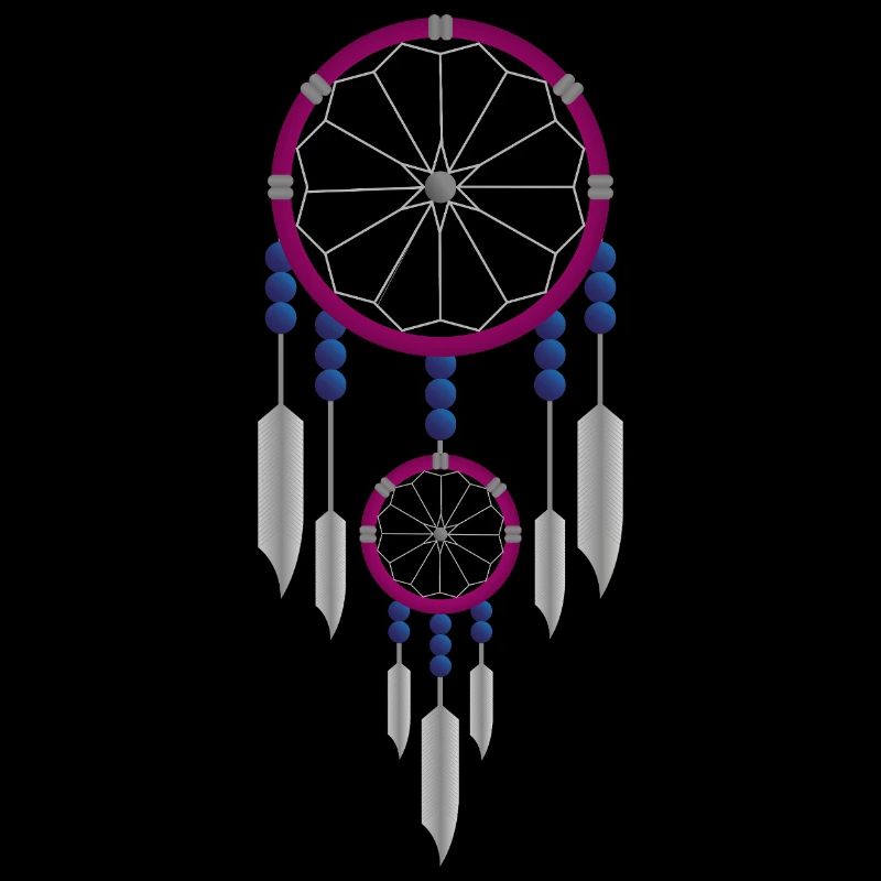 Lila-blauer Traumfänger