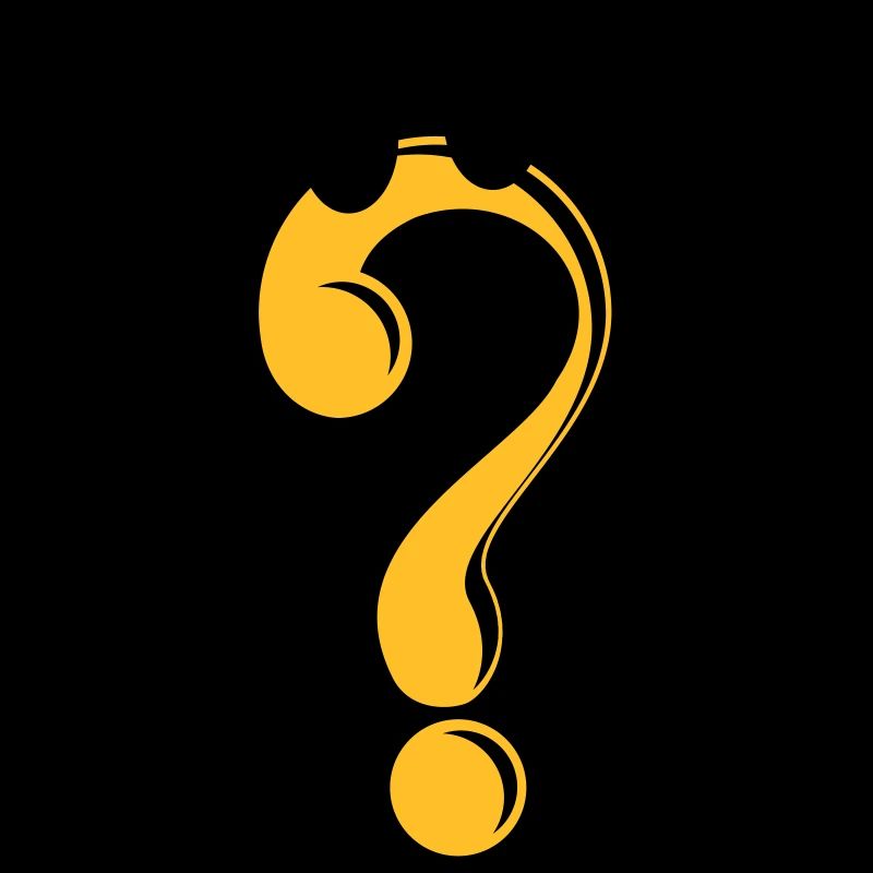 Question mark idée cadeau icône de caractère Comic