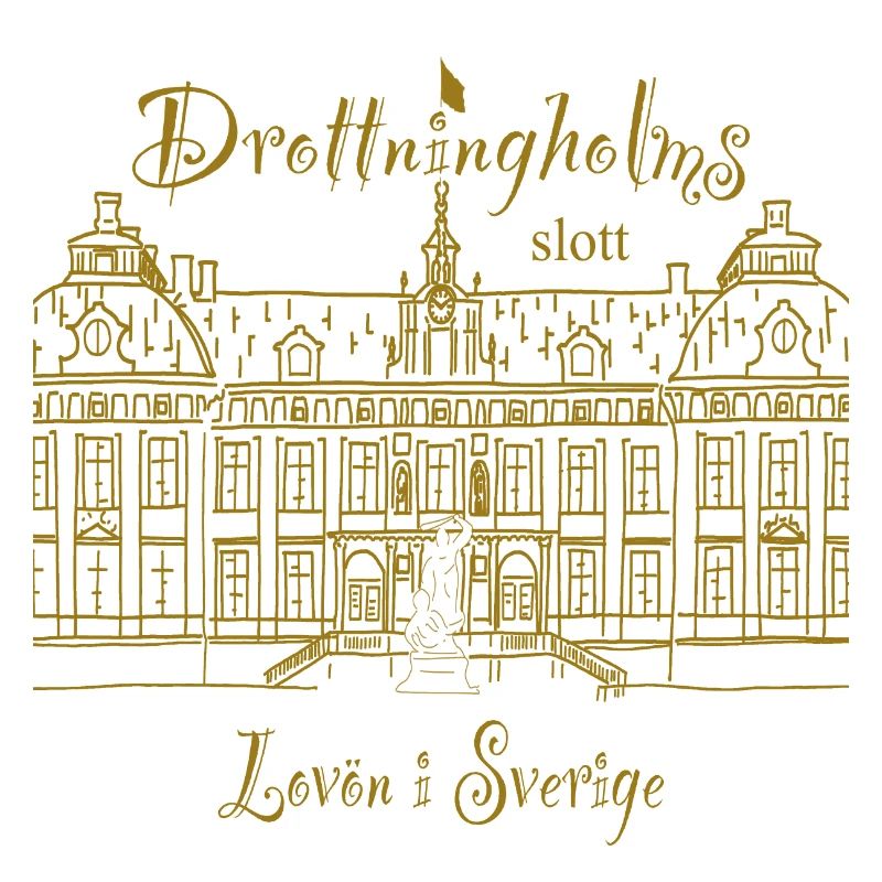 Suède Palais de Drottningholm, dessin à la main