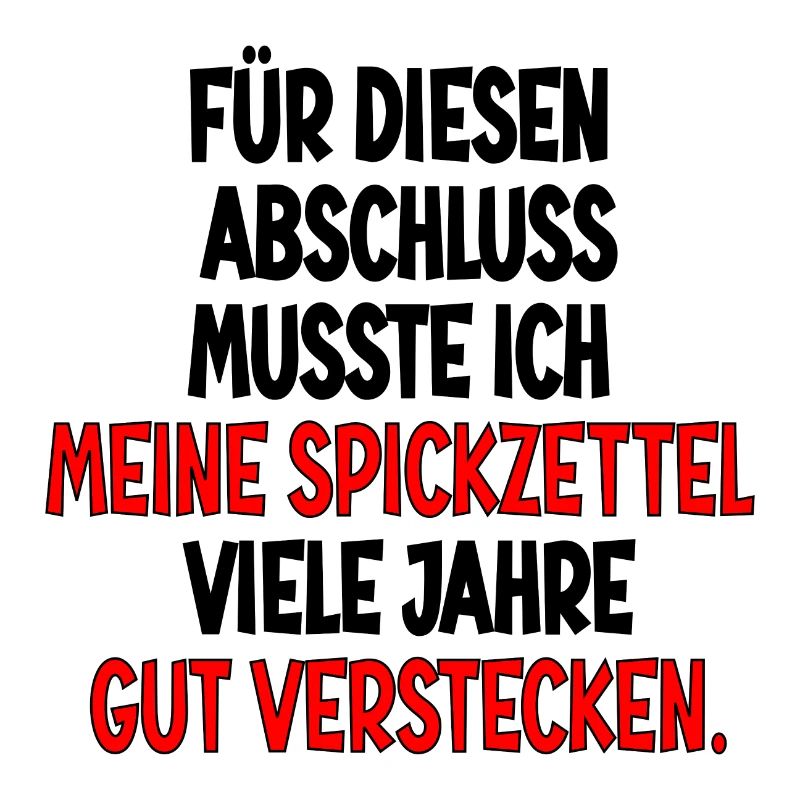 Abschlussgeschenke - SPICKEN SPICKZETTEL