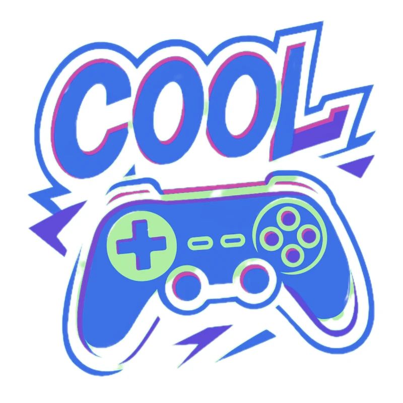 Neon Gaming Controller