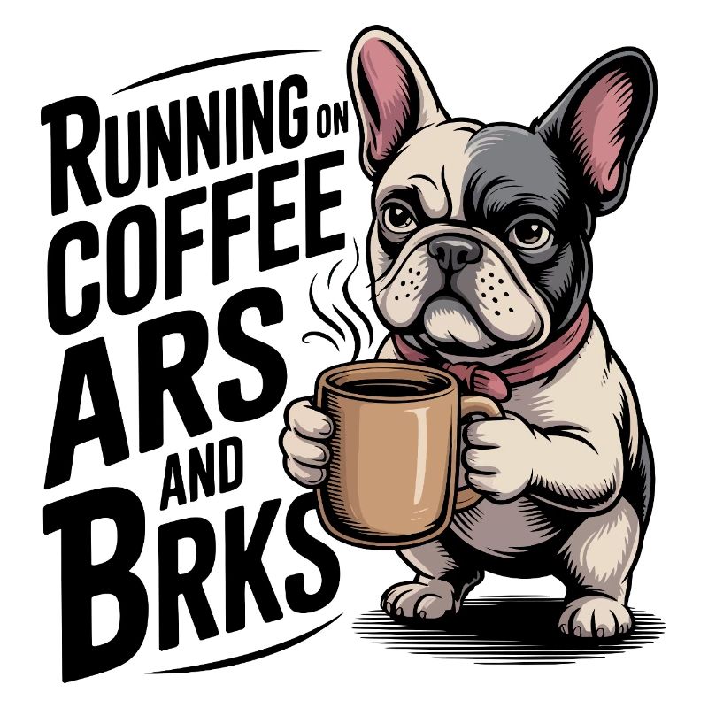 Courir sur le café et les écorces