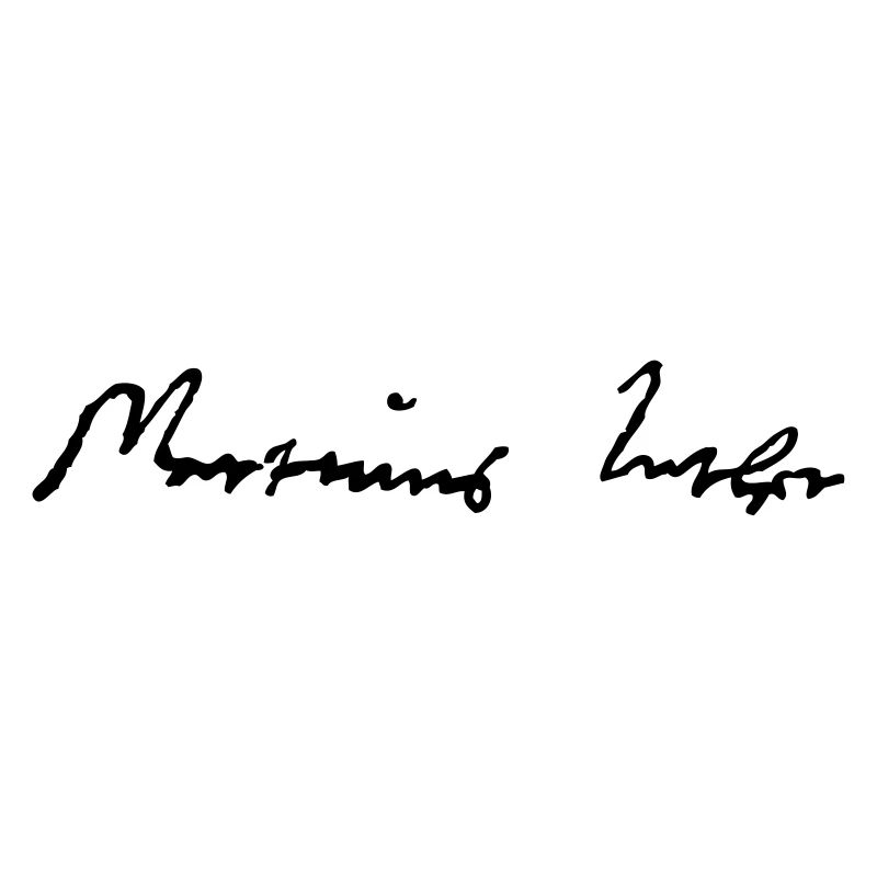 Martin Luther Unterschrift