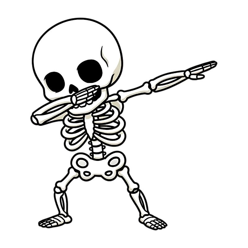 Funny Skeleton Dab