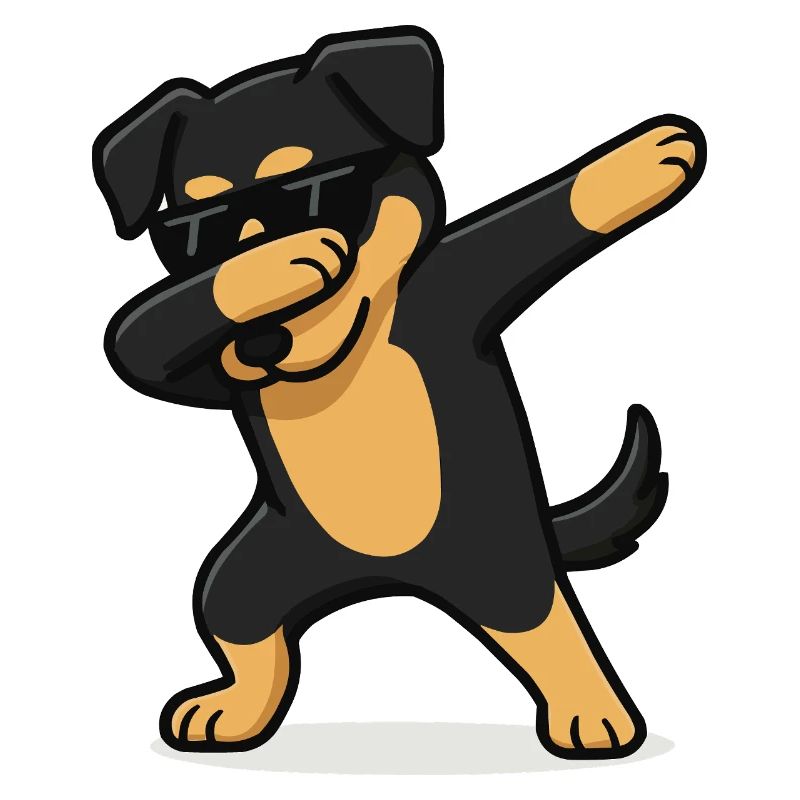 Bande dessinée canine Dabbing