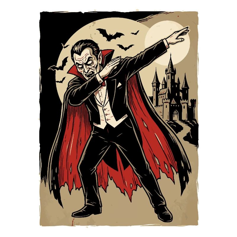 Dabbender Vampir – lustiges Horror Cartoon